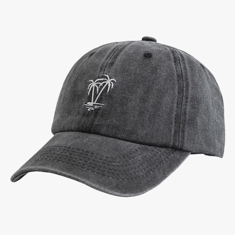Casquette palmier noir