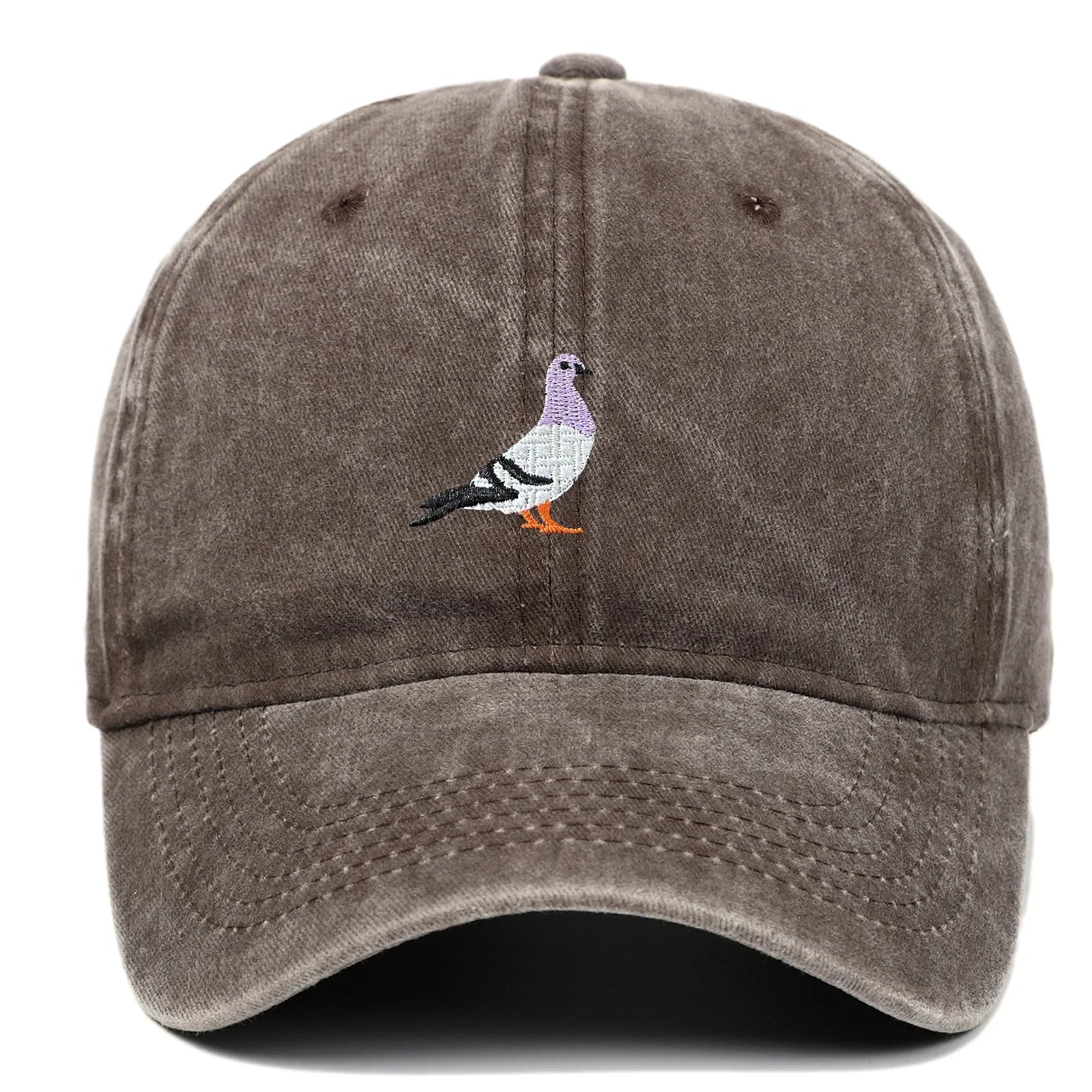 Casquette pigeon marron