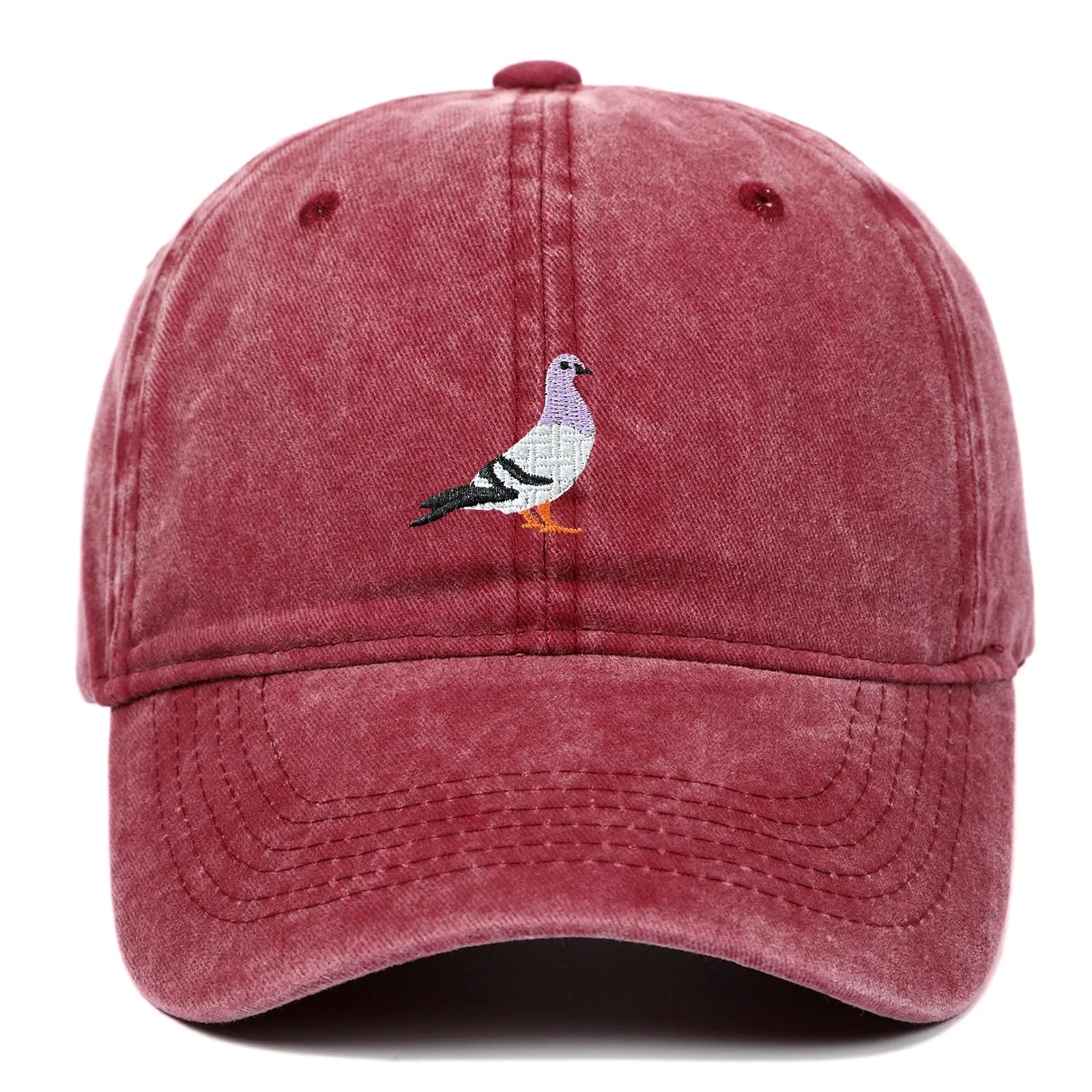 Casquette pigeon rouge