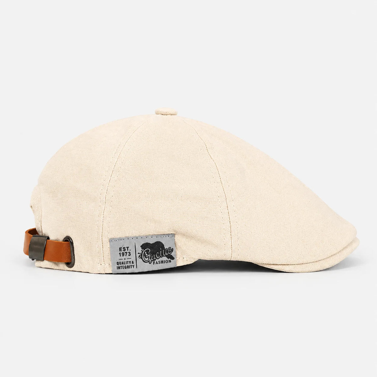 Casquette plate coton sangle réglable
