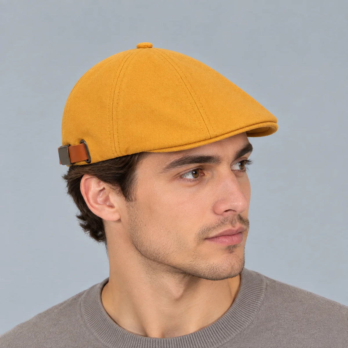 Casquette plate coton sangle réglable