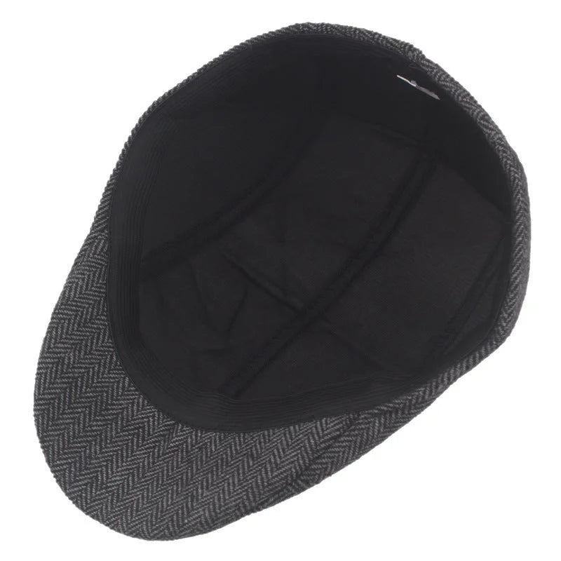 Casquette plate d’hiver pour homme