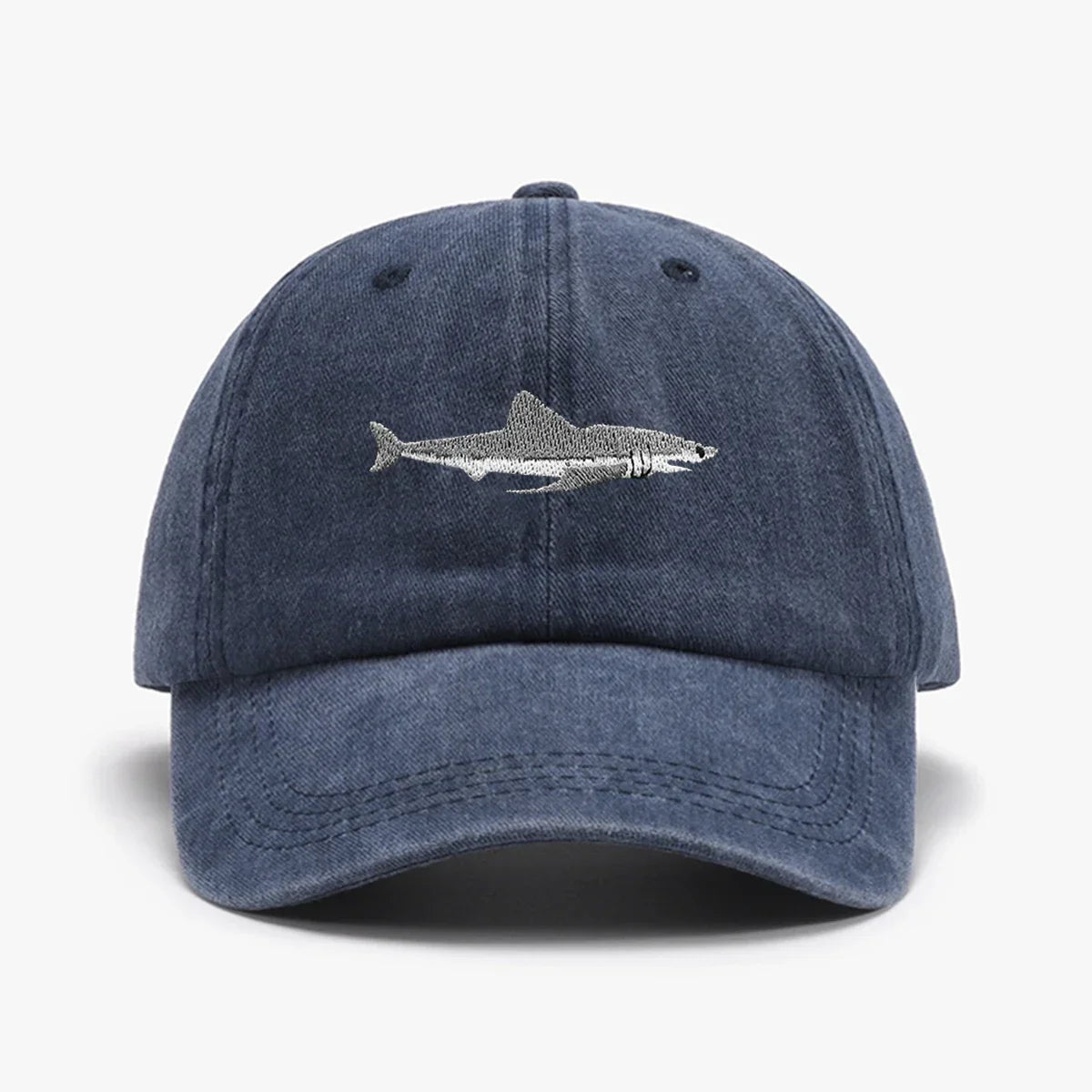 Casquette shark bleu