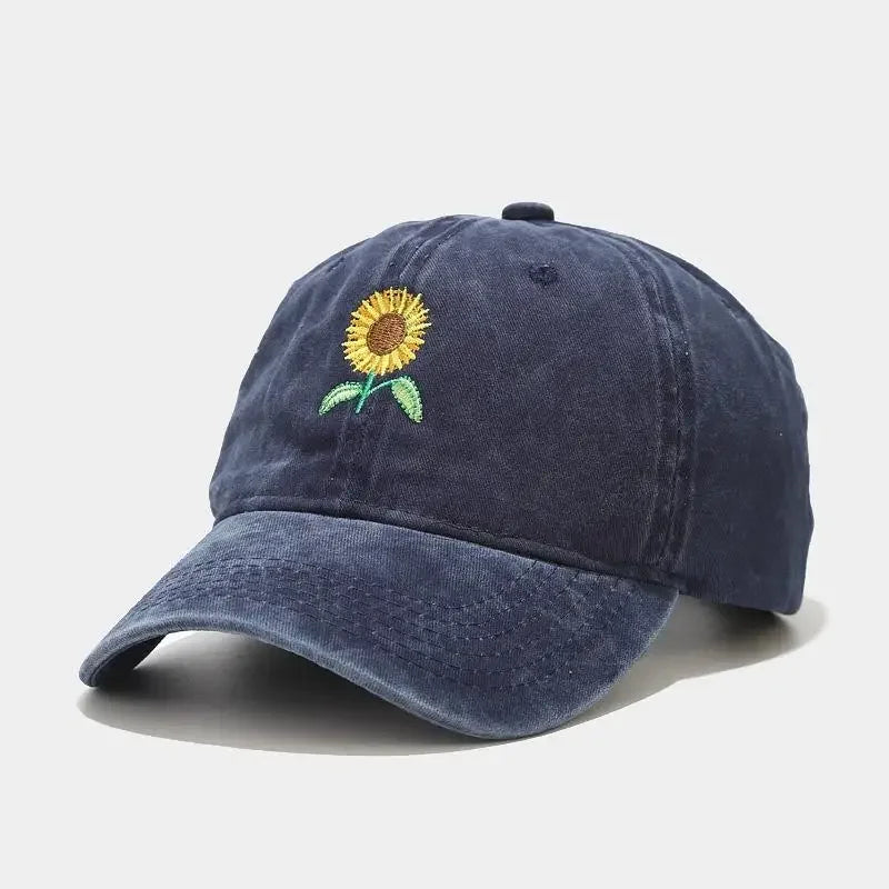 Casquette tournesol bleu