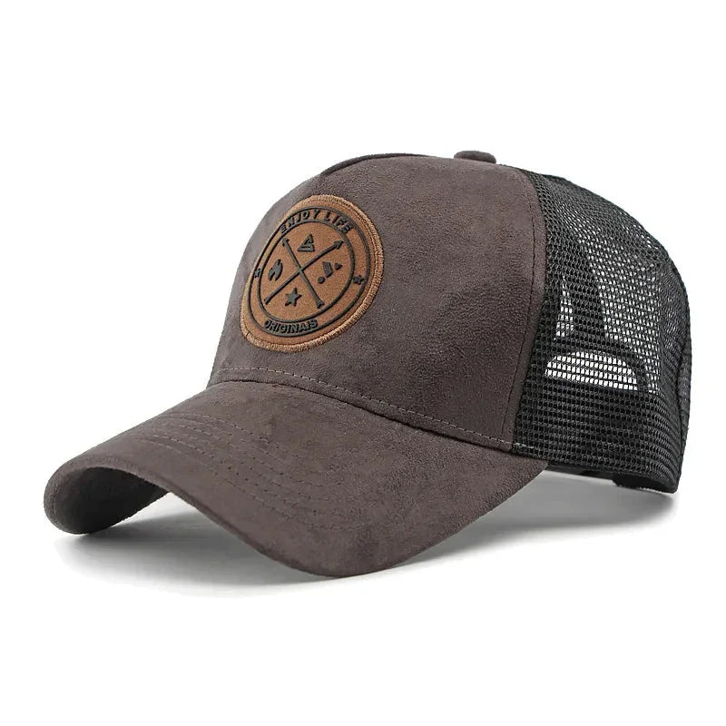 Casquette trucker homme bicolore gris