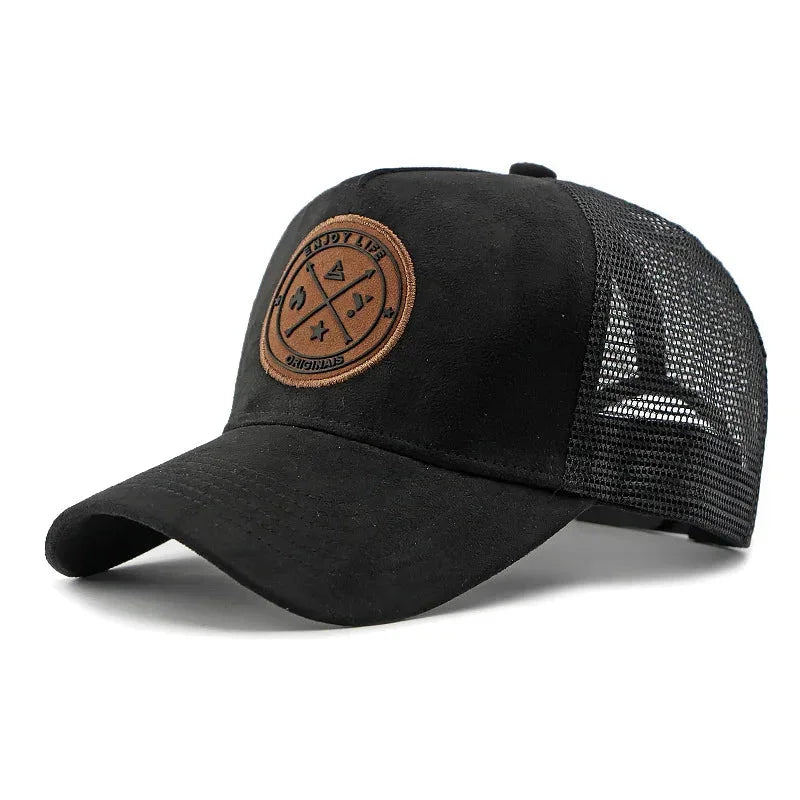 Casquette trucker homme bicolore noir