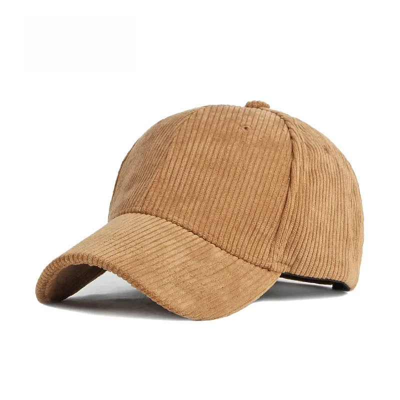 Casquette velours femme marron