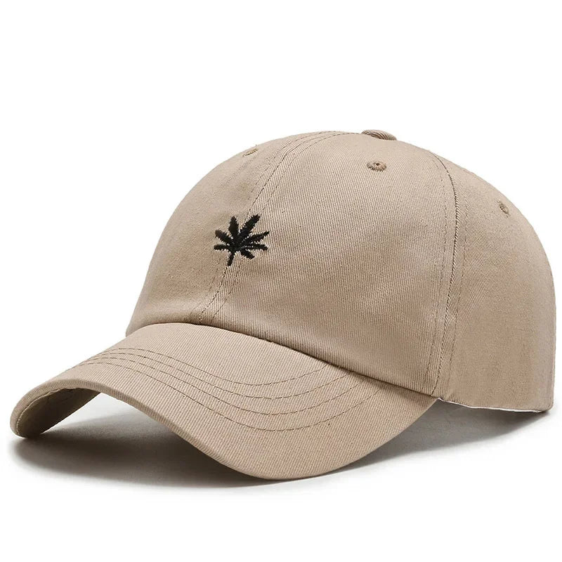 Casquette weed beige
