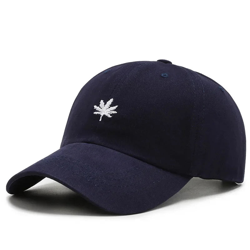 Casquette weed bleu