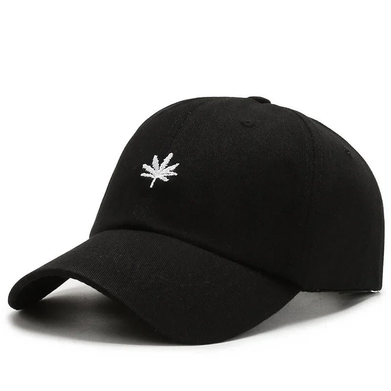 Casquette weed noir