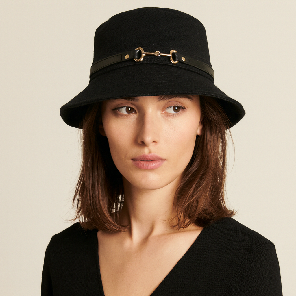 Chapeau chapeau bob femme noir