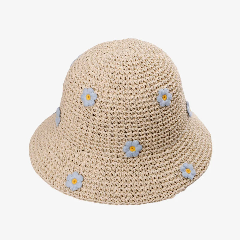 Chapeau crochet beige