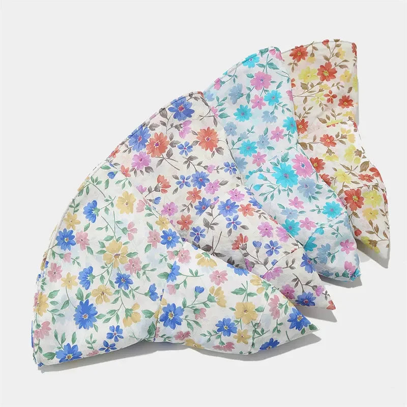 Chapeau ficelle imprimé floral