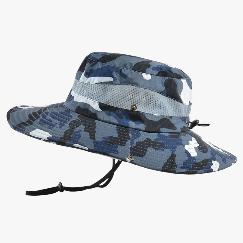 Chapeau militaire homme bleu / 58-60cm ajustable