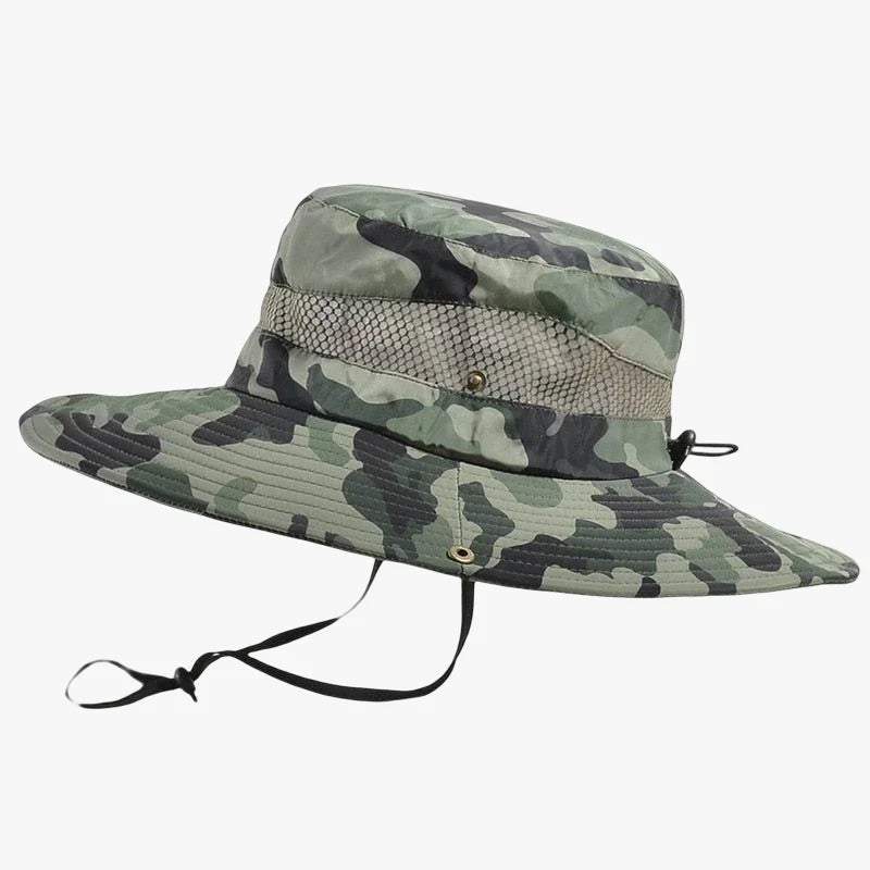 Chapeau militaire homme kaki / 58-60cm ajustable