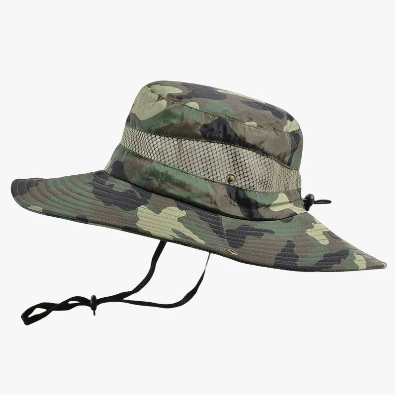 Chapeau militaire homme vert / 58-60cm ajustable
