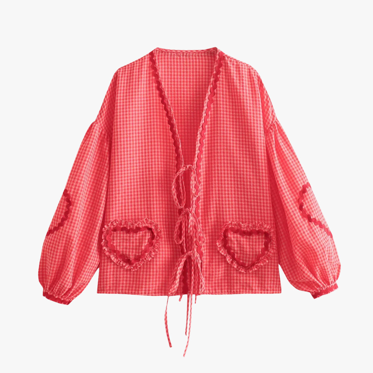 Chemisier heart rouge / s