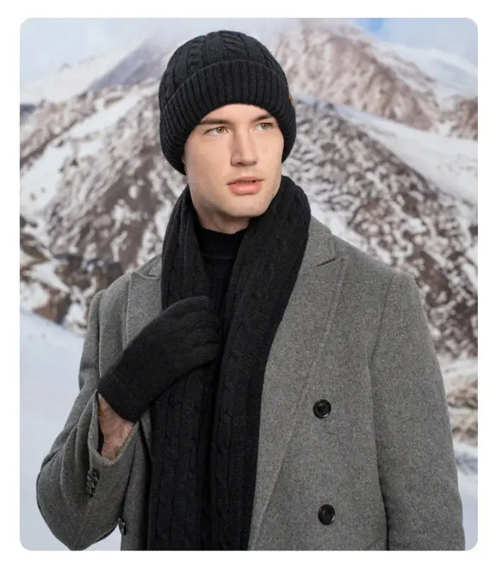 Écharpe et bonnet homme