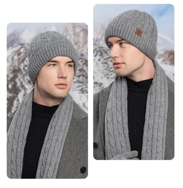 Écharpe et bonnet homme