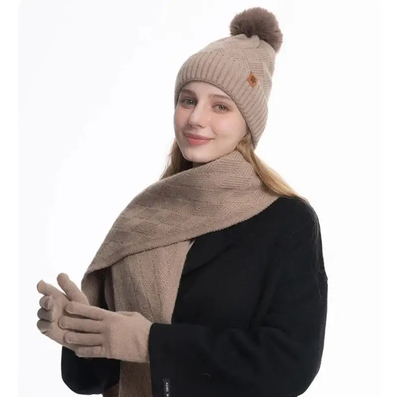 Ensemble bonnet écharpe femme chic