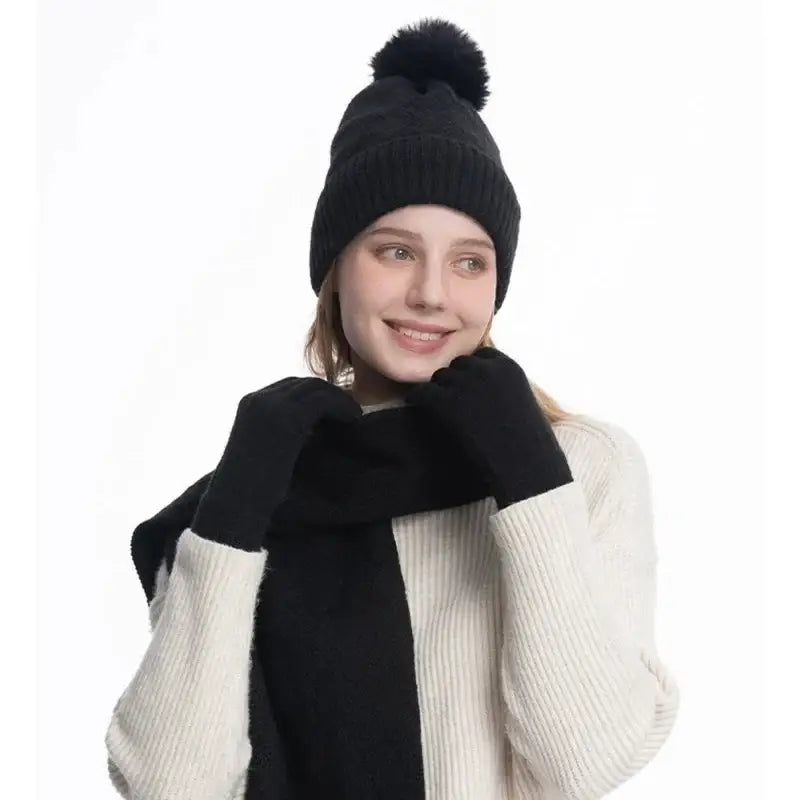 Ensemble bonnet écharpe femme chic