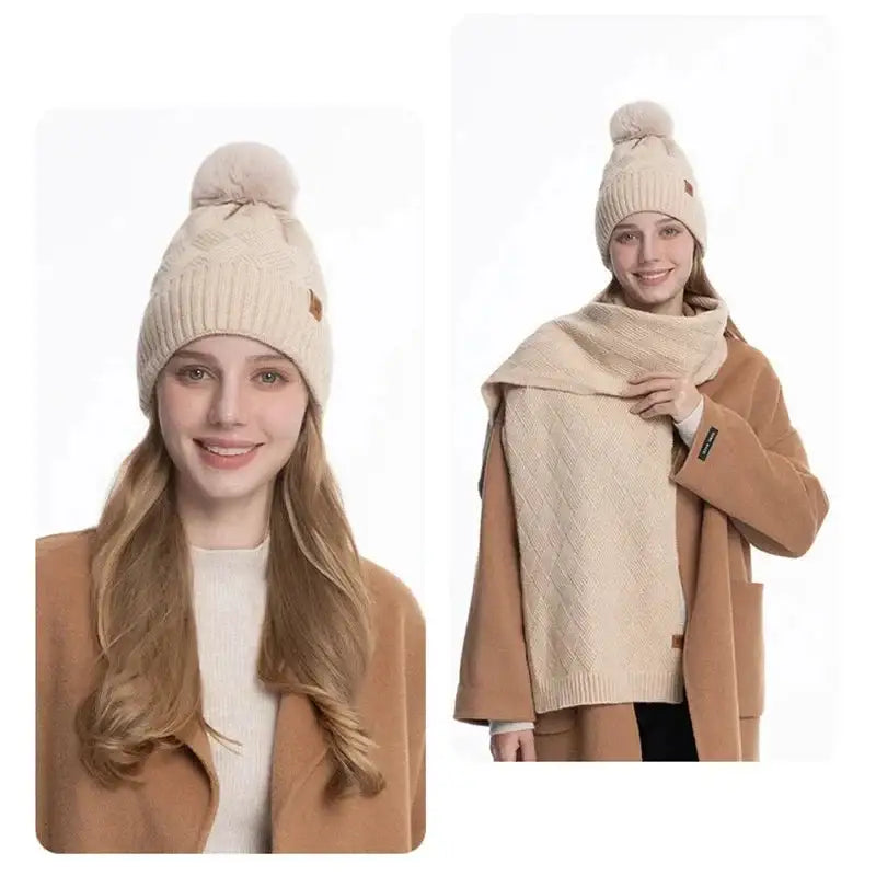 Ensemble bonnet écharpe femme chic