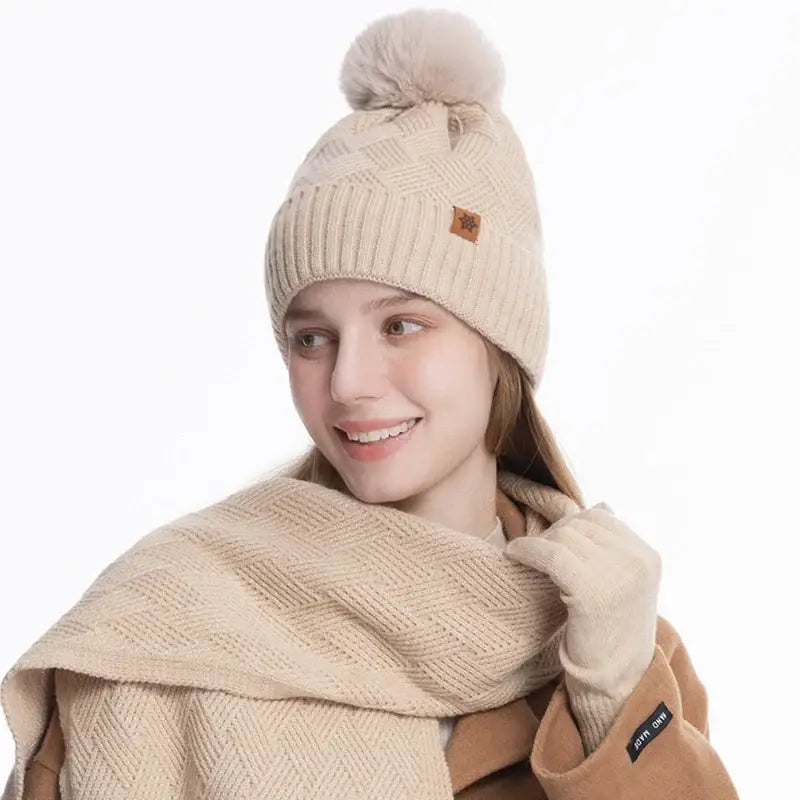Ensemble bonnet écharpe femme chic