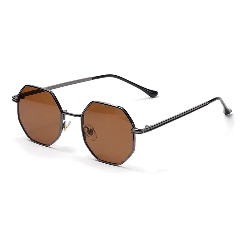 Lunette de soleil tendance homme noir marron