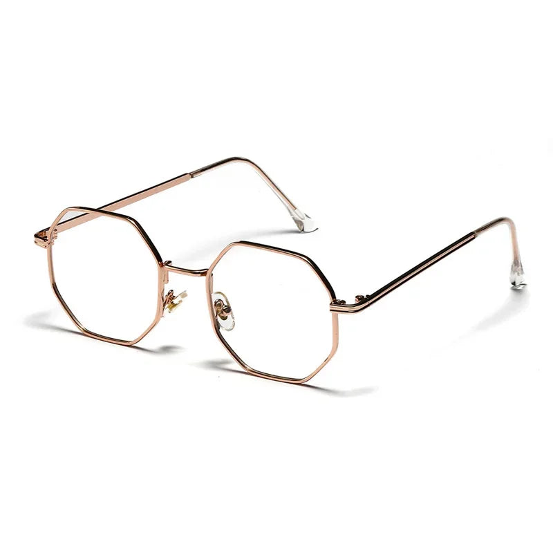 Lunette de soleil tendance homme or transparent