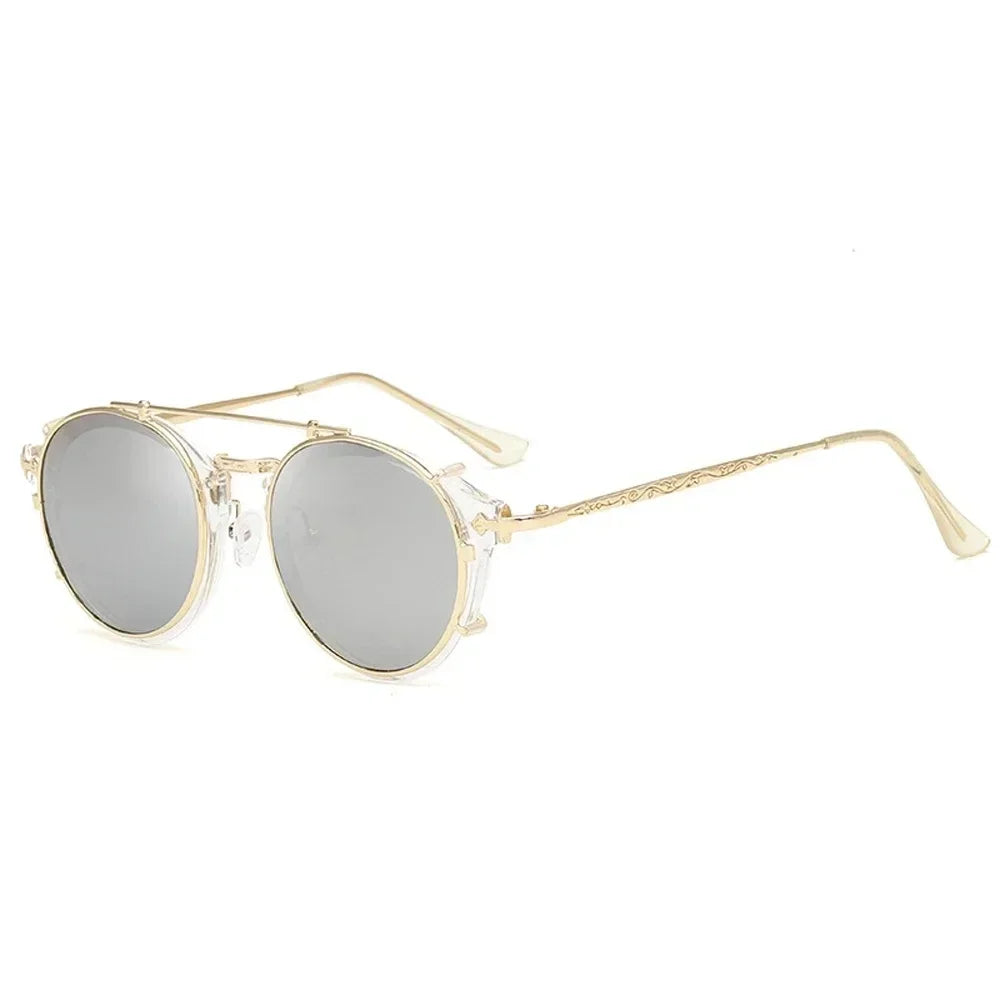 Lunette de soleil vintage argent