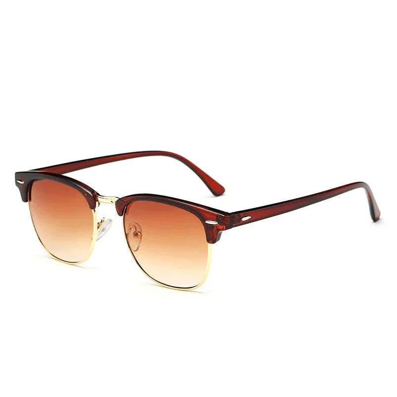 Lunette de soleil vintage homme marron
