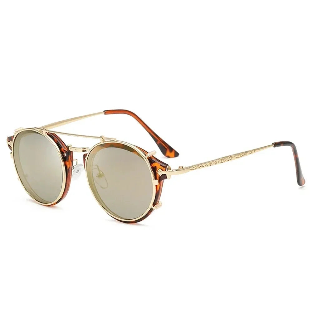 Lunette de soleil vintage or