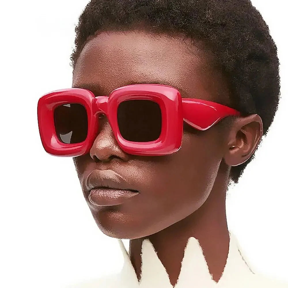 Lunettes de soleil carrées colorées