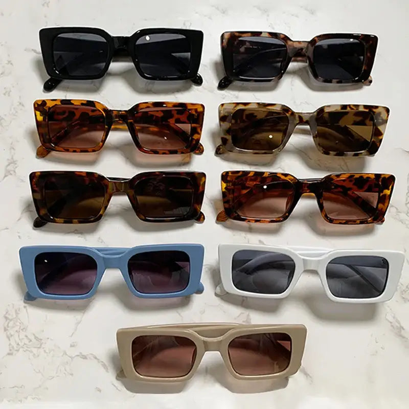 Lunettes de soleil femme rectangulaires