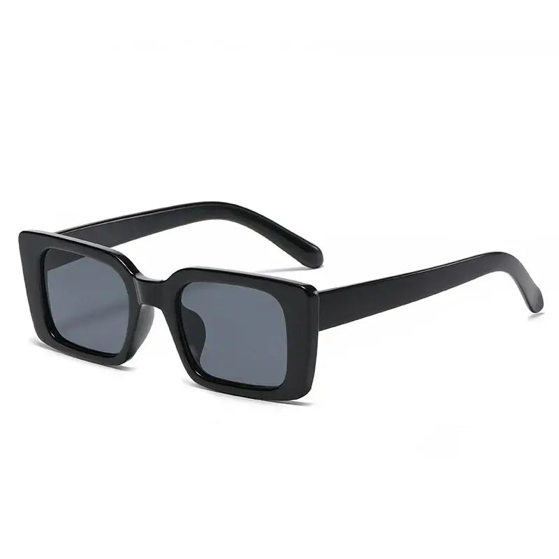 Lunettes de soleil femme rectangulaires noir
