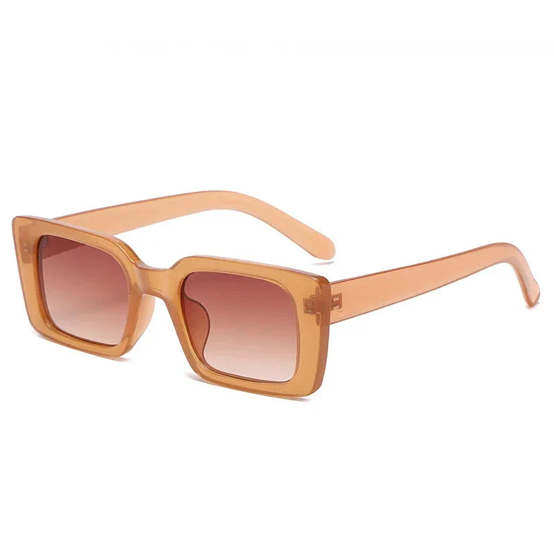 Lunettes de soleil femme rectangulaires orange