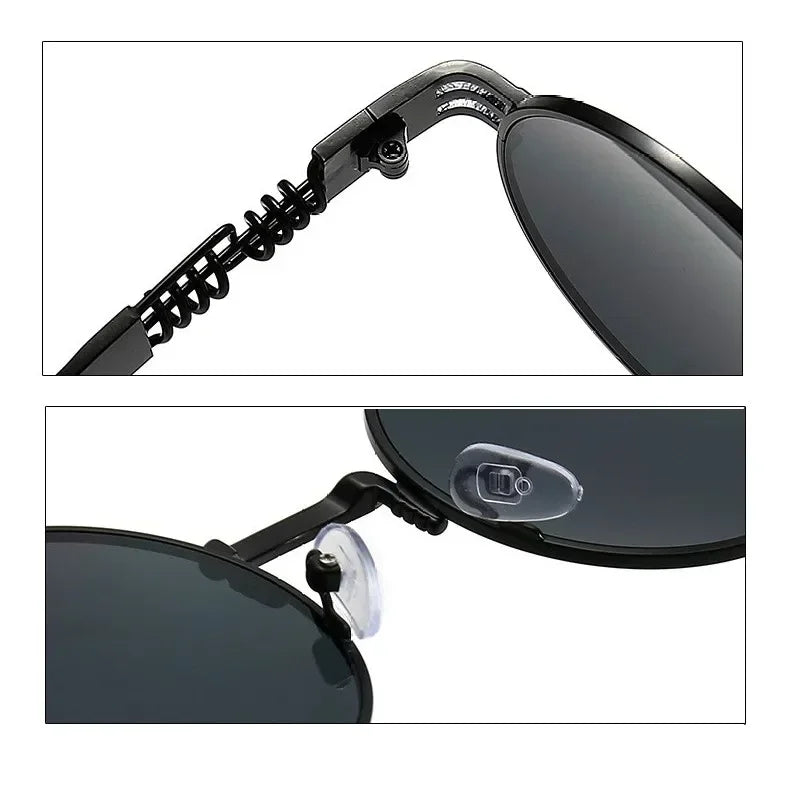 Lunettes de soleil homme rondes