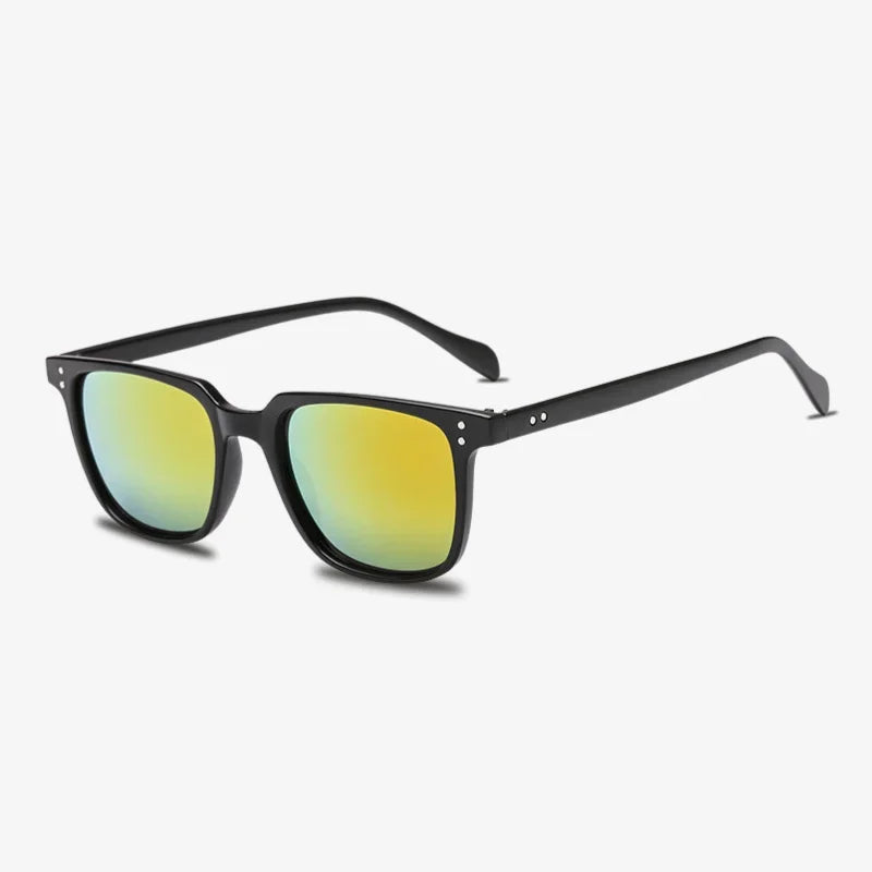 Lunettes de soleil noires jaune
