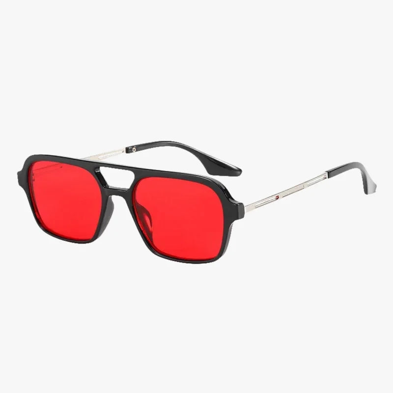 Lunettes de soleil old school rouge