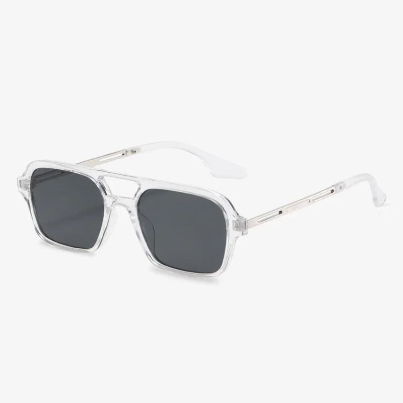 Lunettes de soleil old school transparent - noir