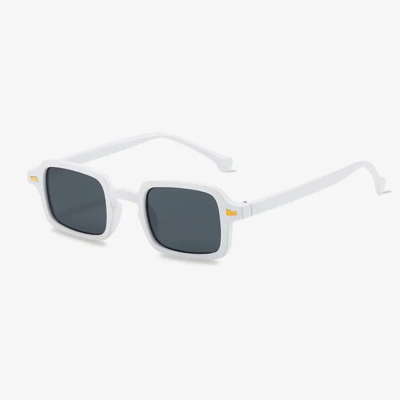Lunettes de soleil rectangulaires blanc