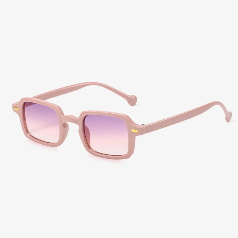 Lunettes de soleil rectangulaires rose