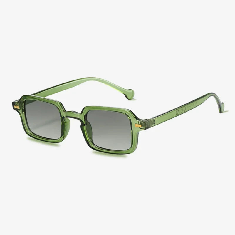Lunettes de soleil rectangulaires vert