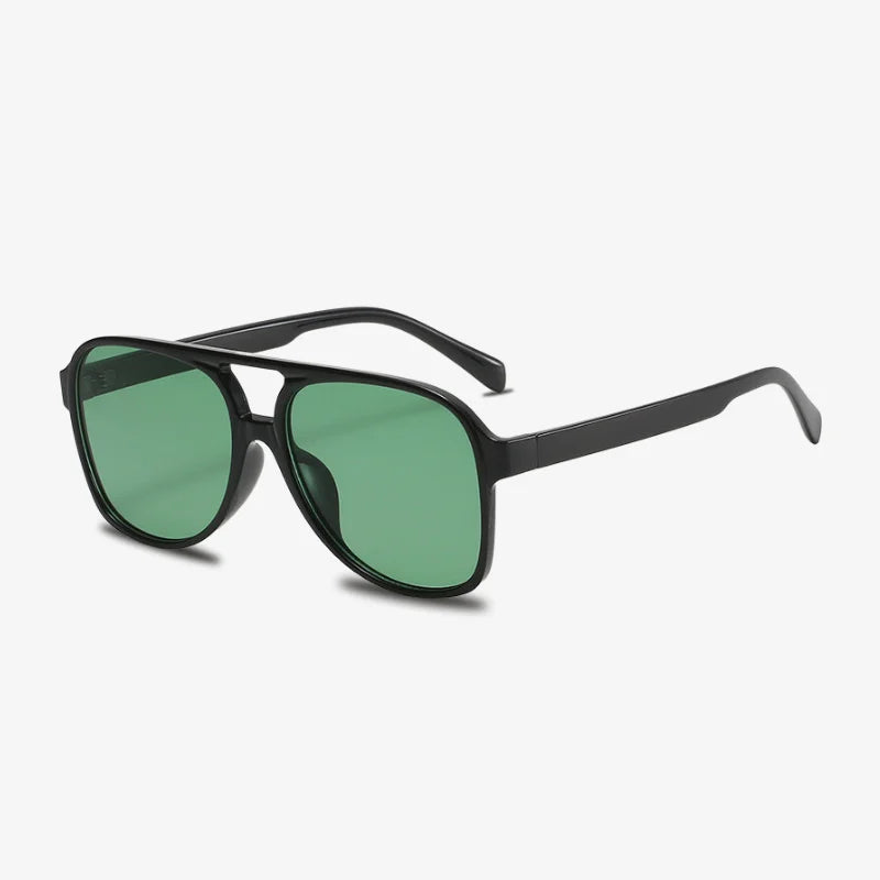 Lunettes de soleil rétro vert