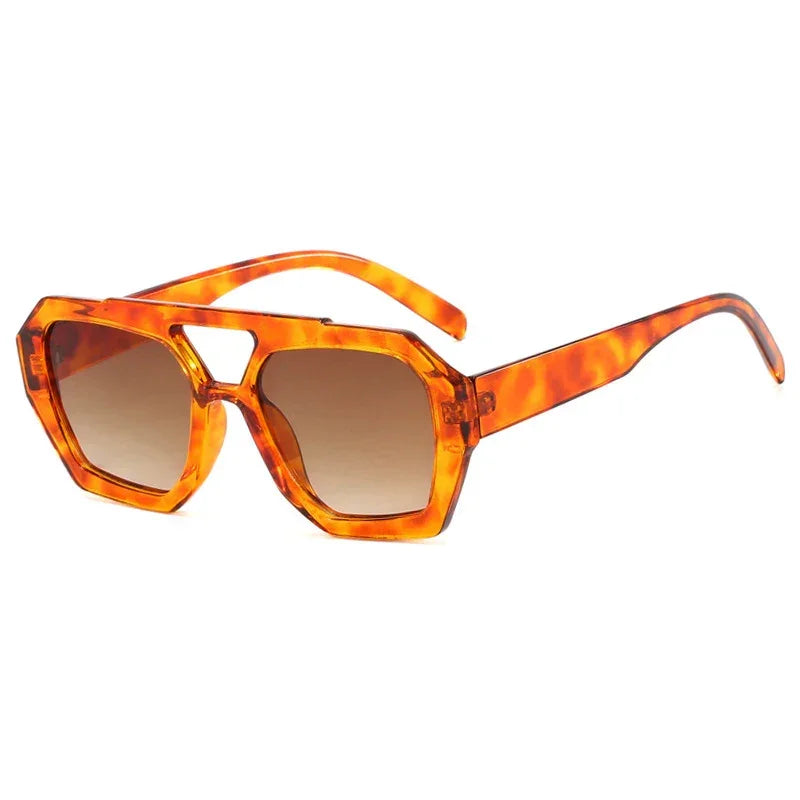 Lunettes de soleil rétro vintage orange