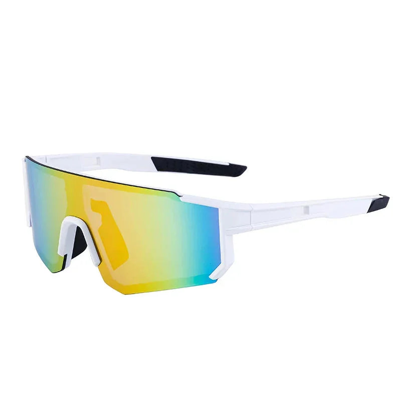 Lunettes de soleil sport blanc jaune