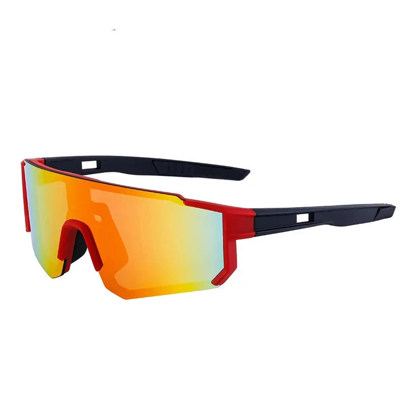 Lunettes de soleil sport noir rouge
