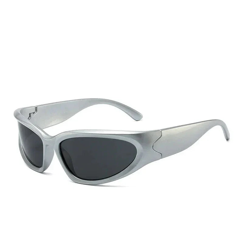 Lunettes de soleil sport punk gris