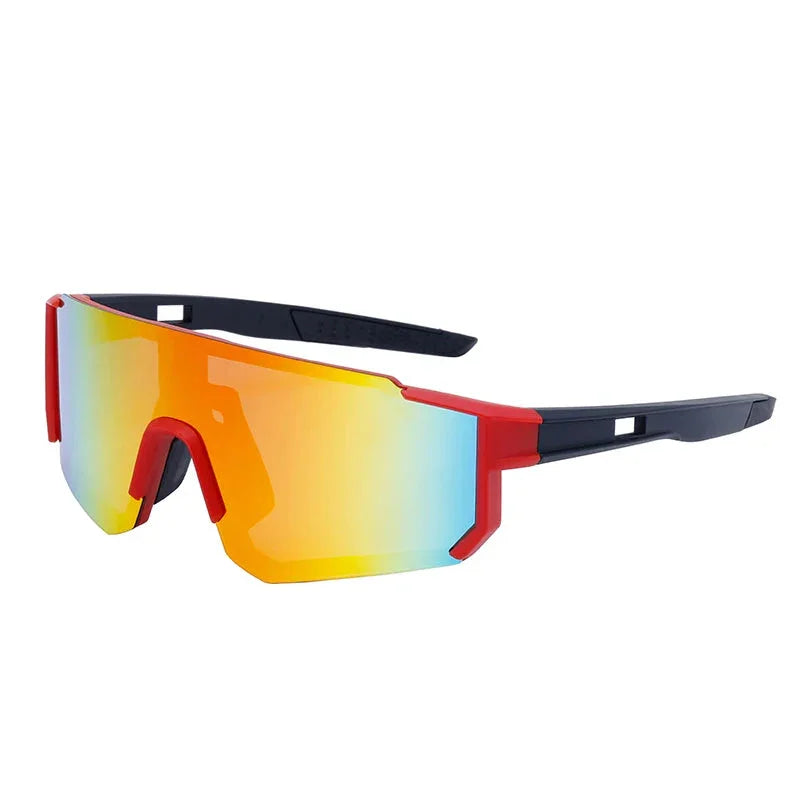 Lunettes de soleil sport rouge noir
