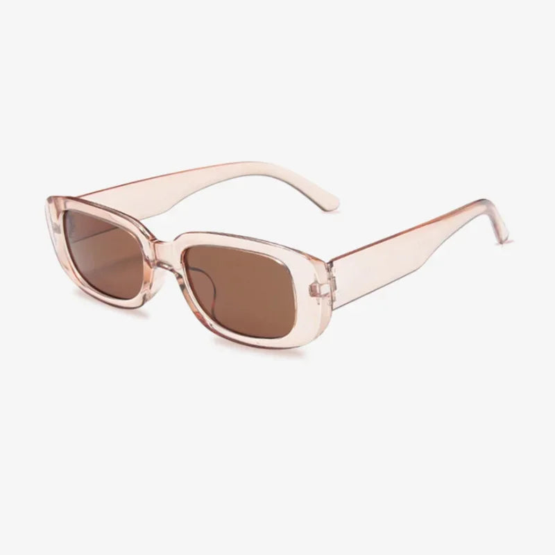 Lunettes de soleil transparentes beige